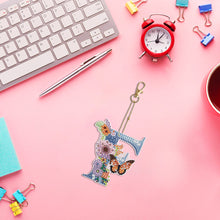 Load image into Gallery viewer, DIY Diamond Art Key Rings Lettter Keychain Supplies Gift for Kids (GJ154)
