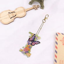 Load image into Gallery viewer, DIY Diamond Art Key Rings Lettter Keychain Supplies Gift for Kids (GJ131)
