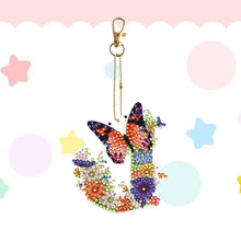 Load image into Gallery viewer, DIY Diamond Art Key Rings Lettter Keychain Supplies Gift for Kids (GJ132)
