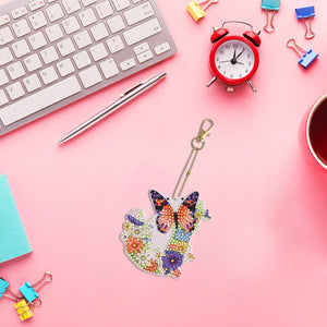 DIY Diamond Art Key Rings Lettter Keychain Supplies Gift for Kids (GJ132)