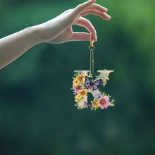Load image into Gallery viewer, DIY Diamond Art Key Rings Lettter Keychain Supplies Gift for Kids (GJ133)
