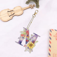 Load image into Gallery viewer, DIY Diamond Art Key Rings Lettter Keychain Supplies Gift for Kids (GJ135)
