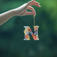 Load image into Gallery viewer, DIY Diamond Art Key Rings Lettter Keychain Supplies Gift for Kids (GJ136)
