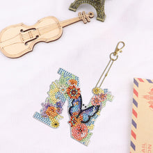 Load image into Gallery viewer, DIY Diamond Art Key Rings Lettter Keychain Supplies Gift for Kids (GJ136)
