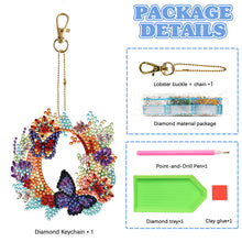 Load image into Gallery viewer, DIY Diamond Art Key Rings Lettter Keychain Supplies Gift for Kids (GJ137)

