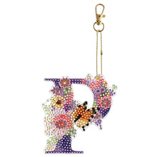 Load image into Gallery viewer, DIY Diamond Art Key Rings Lettter Keychain Supplies Gift for Kids (GJ138)
