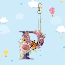 Load image into Gallery viewer, DIY Diamond Art Key Rings Lettter Keychain Supplies Gift for Kids (GJ138)
