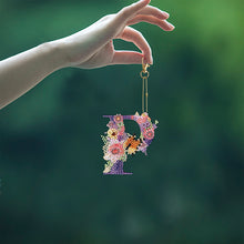 Load image into Gallery viewer, DIY Diamond Art Key Rings Lettter Keychain Supplies Gift for Kids (GJ138)
