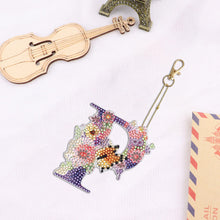 Load image into Gallery viewer, DIY Diamond Art Key Rings Lettter Keychain Supplies Gift for Kids (GJ138)
