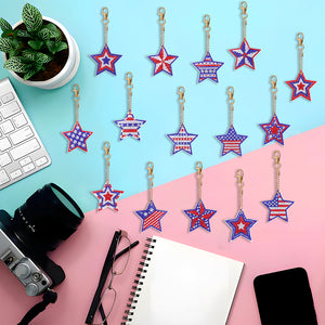 Stars DIY Keychain Supplies Double Sided Special Shaped Gift for Kids (#1)