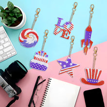 Load image into Gallery viewer, Independence Day Series DIY Keychain Double Side Special Shaped Gift for Kid(#2)
