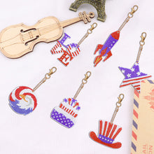 Load image into Gallery viewer, Independence Day Series DIY Keychain Double Side Special Shaped Gift for Kid(#2)
