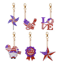 Load image into Gallery viewer, Independence Day Series DIY Keychain Double Side Special Shaped Gift for Kid(#3)
