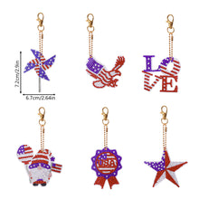 Load image into Gallery viewer, Independence Day Series DIY Keychain Double Side Special Shaped Gift for Kid(#3)
