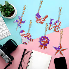 Load image into Gallery viewer, Independence Day Series DIY Keychain Double Side Special Shaped Gift for Kid(#3)
