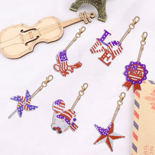 Load image into Gallery viewer, Independence Day Series DIY Keychain Double Side Special Shaped Gift for Kid(#3)
