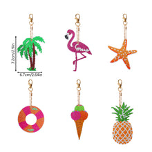 Load image into Gallery viewer, Summer Day Series DIY Keychain Double Side Special Shaped Gift for Kids (#6)
