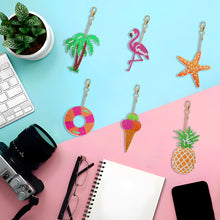 Load image into Gallery viewer, Summer Day Series DIY Keychain Double Side Special Shaped Gift for Kids (#6)
