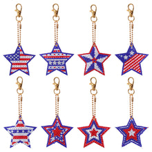 Load image into Gallery viewer, Independence Day Series DIY Keychain Double Side Special Shaped Gift for Kid(#9)
