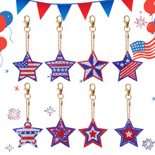 Load image into Gallery viewer, Independence Day Series DIY Keychain Double Side Special Shaped Gift for Kid(#9)
