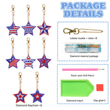 Load image into Gallery viewer, Independence Day Series DIY Keychain Double Side Special Shaped Gift for Kid(#9)
