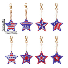 Load image into Gallery viewer, Independence Day Series DIY Keychain Double Side Special Shaped Gift for Kid(#9)
