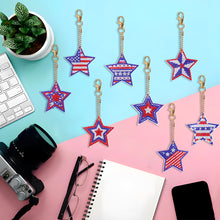 Load image into Gallery viewer, Independence Day Series DIY Keychain Double Side Special Shaped Gift for Kid(#9)
