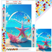 Load image into Gallery viewer, Beach Starfish 20*30CM(Canvas) Full Square Drill Diamond Painting
