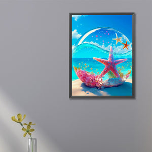 Beach Starfish 20*30CM(Canvas) Full Square Drill Diamond Painting