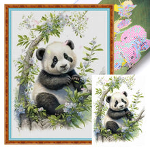 Load image into Gallery viewer, Panda (40*55CM) 11CT 3 Stamped Cross Stitch
