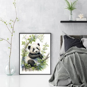 Panda (40*55CM) 11CT 3 Stamped Cross Stitch