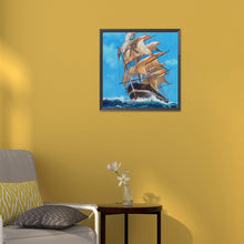 Load image into Gallery viewer, Sailboat 30*30CM(Canvas) Full Round Drill Diamond Painting
