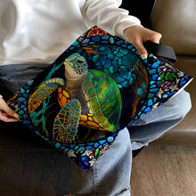 Load image into Gallery viewer, Canvas Carrying Bag Turtle Pattern Embroidery Handbag Art Crafts
