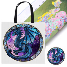 Load image into Gallery viewer, Canvas Carrying Bag Dragon Pattern Canvas Tote Bag Embroidery Hoops Art Crafts
