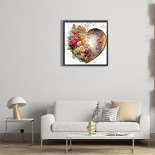 Load image into Gallery viewer, Love Flower Frame 30*30CM(Canvas) Full Round Drill Diamond Painting
