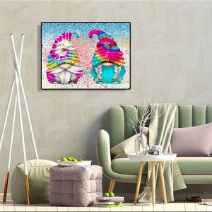 Two Goblins 40*30CM(Canvas) Full Round Drill Diamond Painting