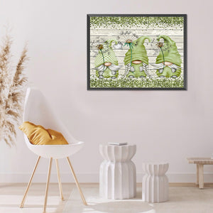 Three Goblins 40*30CM(Canvas) Full Round Drill Diamond Painting