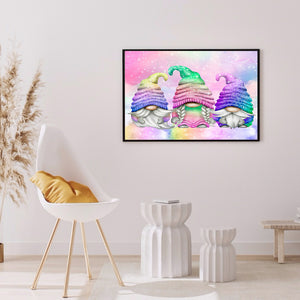 Three Goblins 40*30CM(Canvas) Full Round Drill Diamond Painting