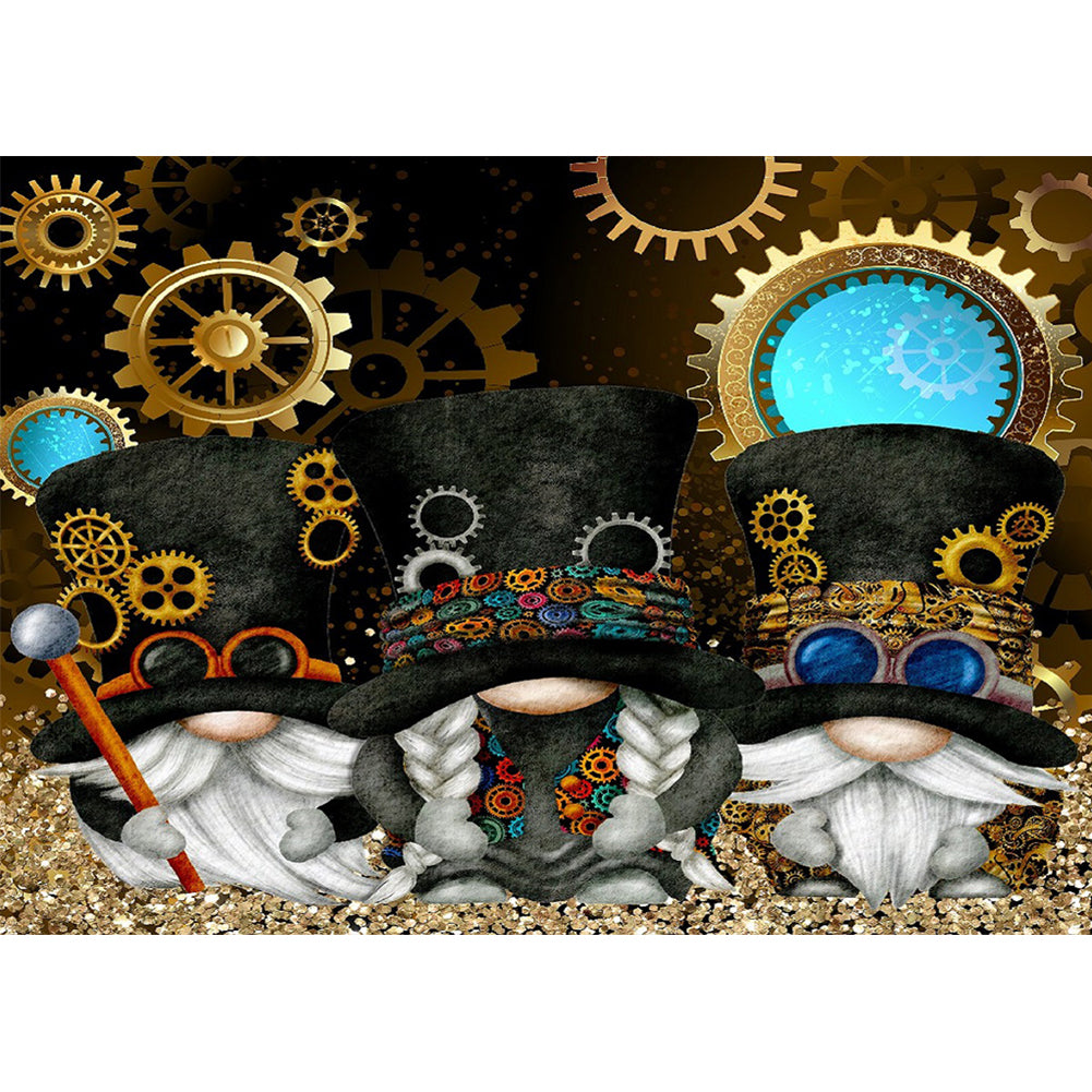 Three Goblins 40*30CM(Canvas) Full Round Drill Diamond Painting