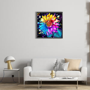 Blooming Sunflower 30*30CM(Canvas) Full Round Drill Diamond Painting