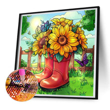 Load image into Gallery viewer, Blooming Sunflower 30*30CM(Canvas) Full Round Drill Diamond Painting
