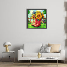 Load image into Gallery viewer, Blooming Sunflower 30*30CM(Canvas) Full Round Drill Diamond Painting
