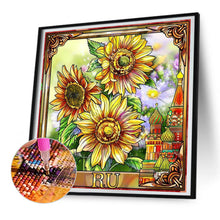 Load image into Gallery viewer, Blooming Sunflower 30*30CM(Canvas) Full Round Drill Diamond Painting
