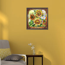 Load image into Gallery viewer, Blooming Sunflower 30*30CM(Canvas) Full Round Drill Diamond Painting
