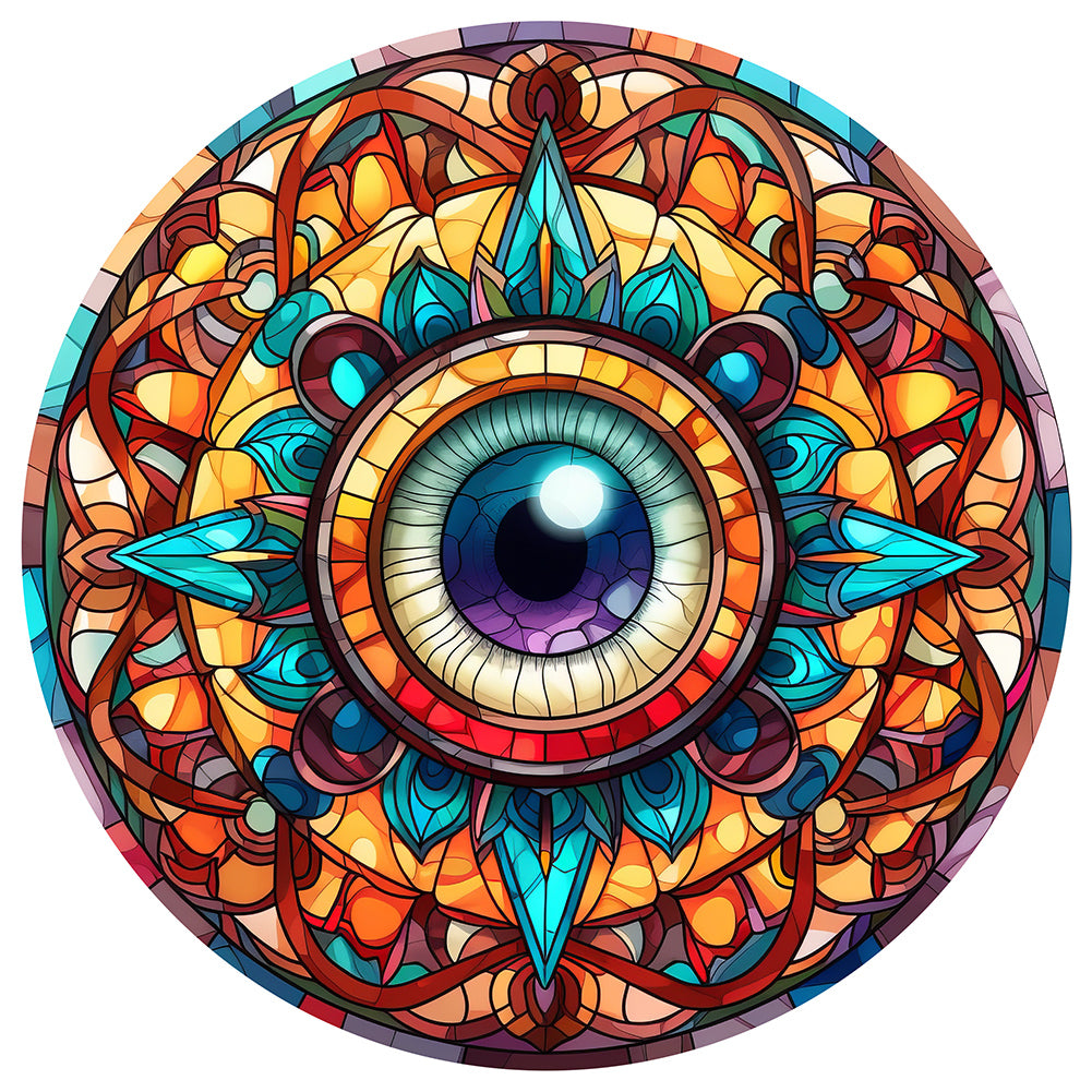 Eyeball Mandala 30*30CM(Canvas) Full Round Drill Diamond Painting