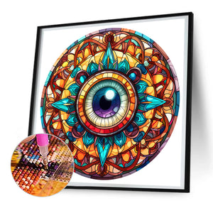 Eyeball Mandala 30*30CM(Canvas) Full Round Drill Diamond Painting