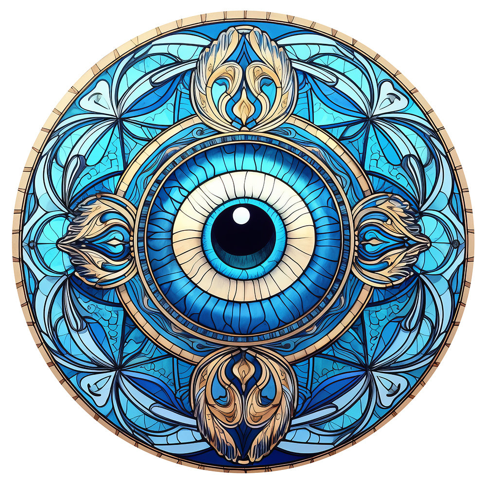 Eyeball Mandala 30*30CM(Canvas) Full Round Drill Diamond Painting