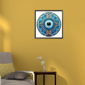 Eyeball Mandala 30*30CM(Canvas) Full Round Drill Diamond Painting