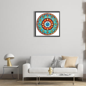 Eyeball Mandala 30*30CM(Canvas) Full Round Drill Diamond Painting