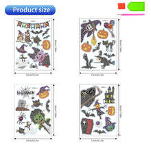 Load image into Gallery viewer, 4Pcs Dot Drill Sticker Art Craft Rhinestone Halloween Sticker for Kid Adult Gift
